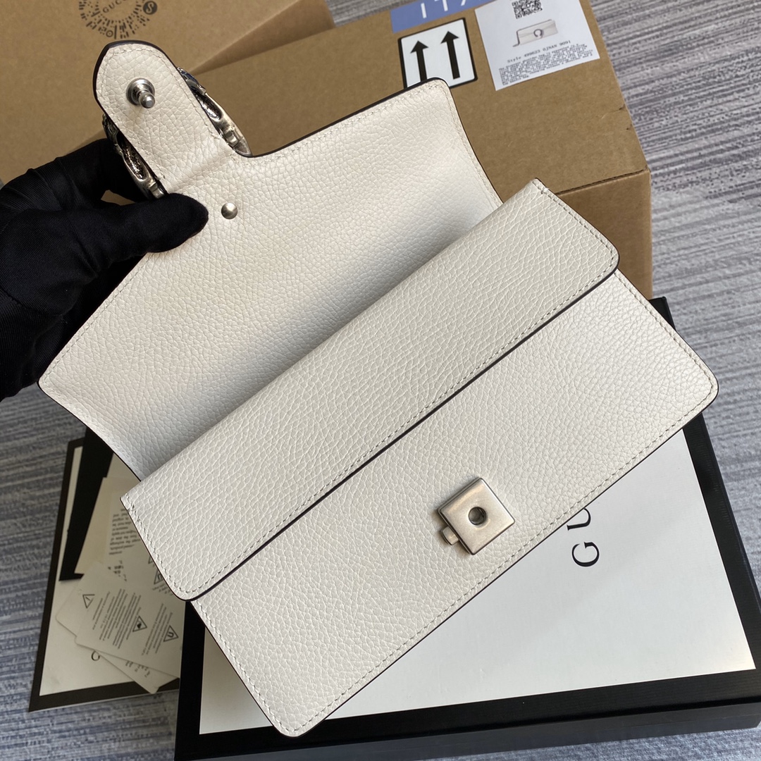 Gucci Dionysus Small Shoulder Bag 499623 White